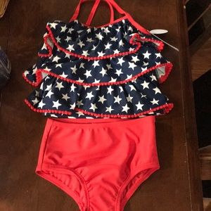 Carter’s red white and blue bathing suit